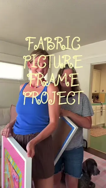 fabric picture frame project results!!! @M and L Fabrics @IKEA USA @Hobby Lobby 