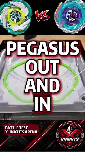 Pegasus Blast go up to the stadium and come back again 😂😂😂#XKnights #Beyblade