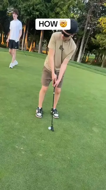 Shot so bad it’s good 😭 (via @ryanmilbury1) #golftiktok #funny #fail 