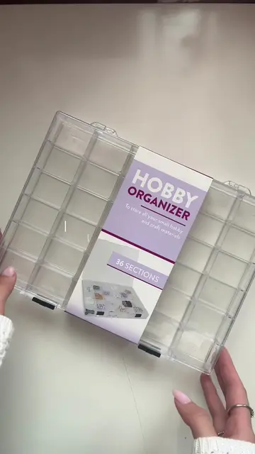 finally found an organizer that has enough sections to fit the whole alphabet an
