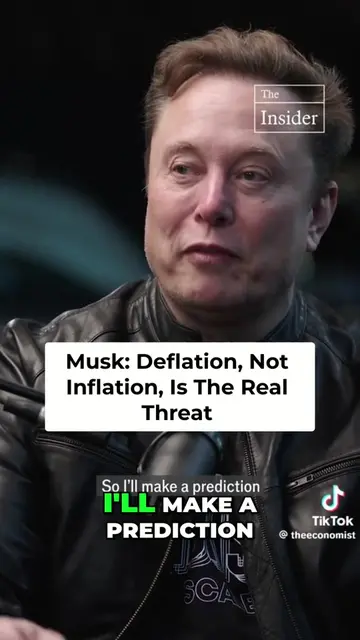 Elon Musk on the next big economic crisis: Deflation. When supply outpaces money