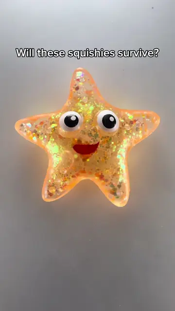Poor star really got picked on 😵#satisfying #smash #squishy #clearpressure 