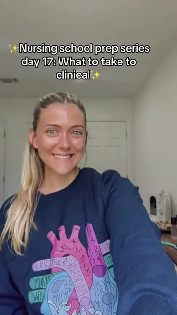 Nursing school prep series day 17: What to take to clinical✨ #fyp #nursingstuden