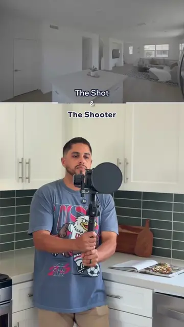 Behind the scenes showing how this kitchen & living space connect! 🔥 What do yo