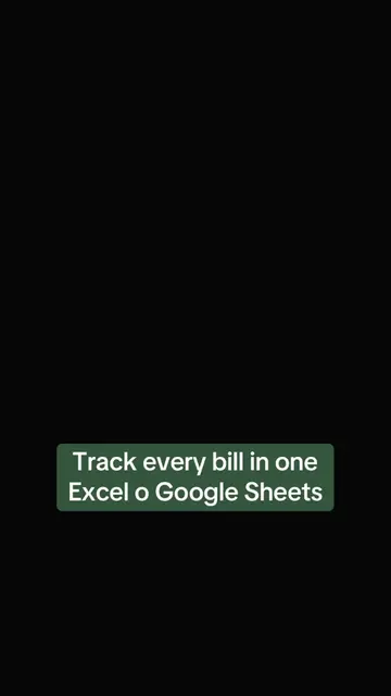 Monthly bill tracker in Excel — how to organize your bills and payments, set in 