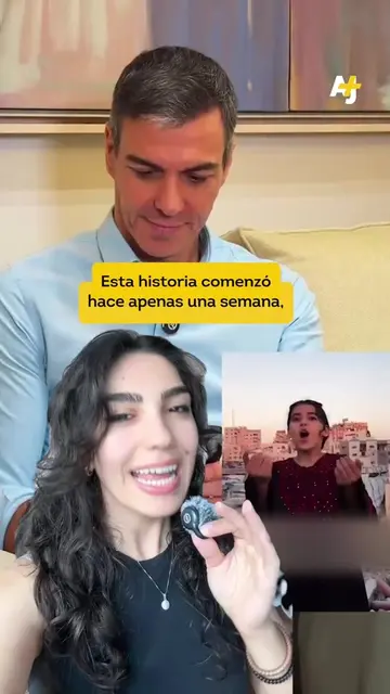 Layan, una niña de Gaza, quiso agradecer a España su apoyo al pueblo palestino c