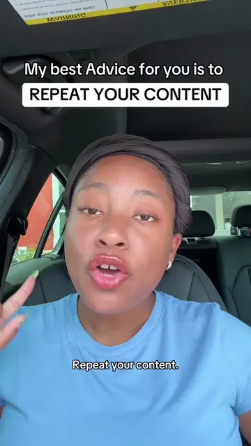 Please repeat her content once you start doing this you’re gonna see your growth