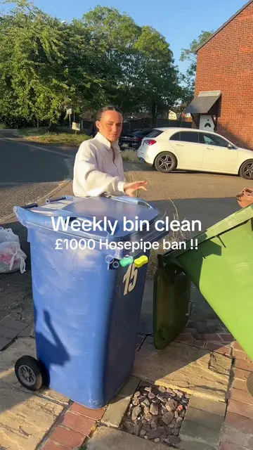 Guys if you’re washing your bins do not use your hosepipe because apparently the
