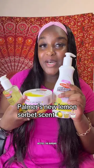 Palmers new lemon sorbet scent🍋🧁🎂 @Palmer's #palmerspartner #lemonsorbet #hyg