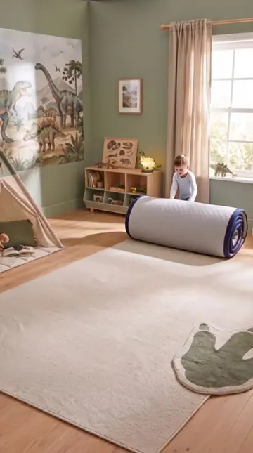 We tried out an inflatable car bed! 🙌 The kids might actually want to go to bed