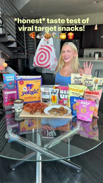 HONEST TASTE TEST OF THE HEALTHY-ISH TRENDING SNACK ITEMS IN TARGET!!! 😋🍕☕️🍪⭐