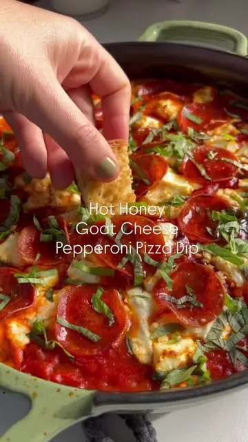 If you love hot, cheesy dips, this Goat Cheese Pepperoni Pizza Dip has your name