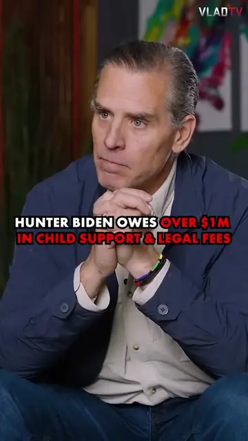Hunter Biden Owes Over $1M In Child Support & Legal Fees 😳 #biden #hunterbiden 
