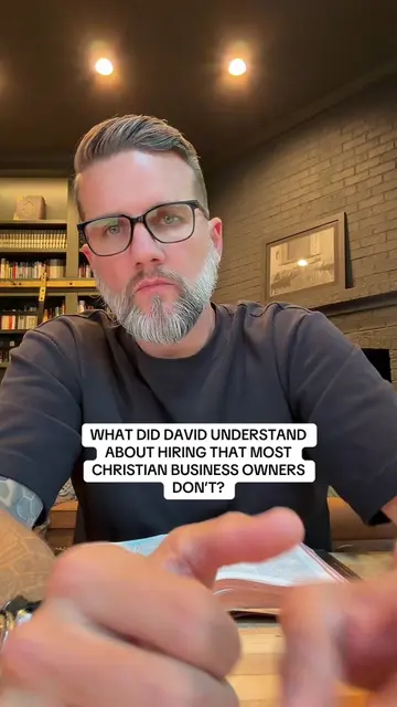 David has a lesson for us on hiring. #biblicalbusiness #business #christianbusin