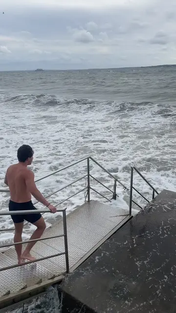 Never swimming in ocean storm again.. #ocean #swimming #waves #wave #🌊 