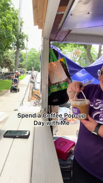 Come behind the scenes and spend the day with me at my coffee pop-up #dayintheli