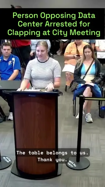 Police arrested a high school physics teacher for clapping during a city council