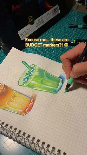 budget acrylic markers did this?  #art #acrylicmarkers #markers #affordablemarke