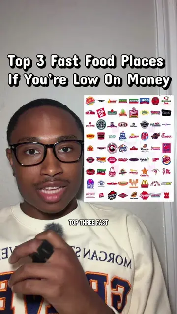 The best fast food places to buy from if you need a cheap low budget meal on a 9