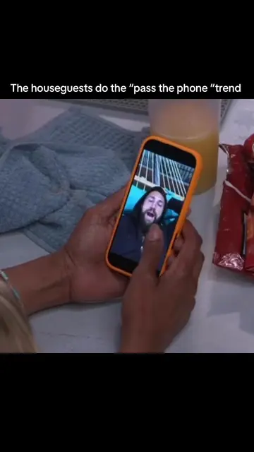 Pass the phone trend with the houseguests! @Rachel Reilly shoutout from drew!  #