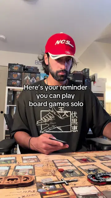 Get off a screen and play a board game! I promise you it’s fire 🥸 #sologaming #