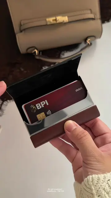 perfect gift idea: personalized card holder wallet 🤎 #cardholder #cardwallet #p
