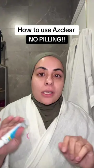 how I use @AzClear azelaic acid with no pilling issues. Key takeaways: minimal r