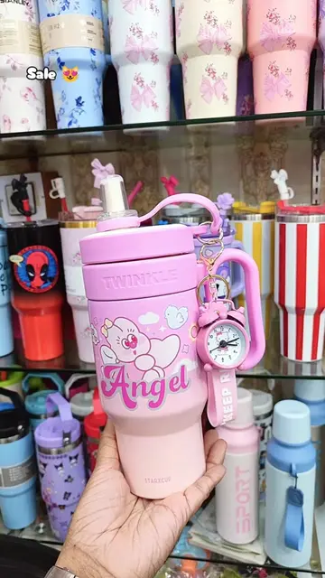 🥰 Stainless Childrens Cute Tumblers with Keychain 🥰 Shop Now - Limited Stock #