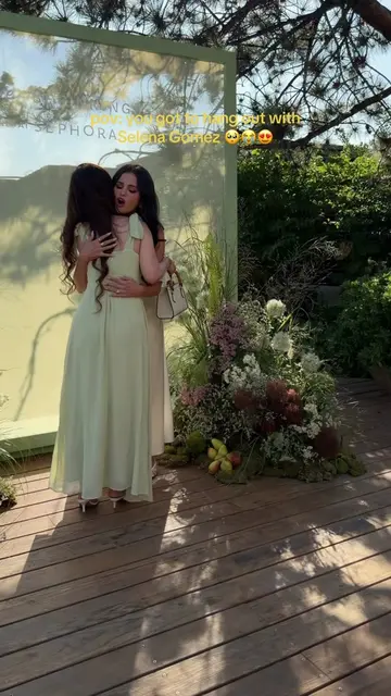 Literally the sweetest and kindest person 😍 @Selena Gomez  At the launch of the