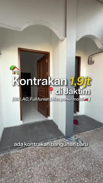 Kontrakan bangunan baru dijaktim🤩 Harganya start 1,9juta aja‼️ 📍lokasinya di C