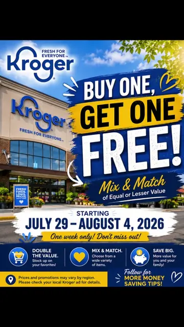 KROGER FREEBIES ARE BACK! 🛒🔥 Kroger's Mix & Match sale starts Wednesday, July 