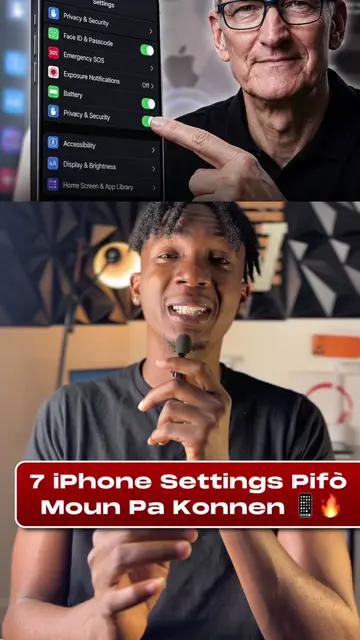 📱 7 paramèt iPhone pifò moun pa janm itilize, men yo ka ede w gen plis vi prive