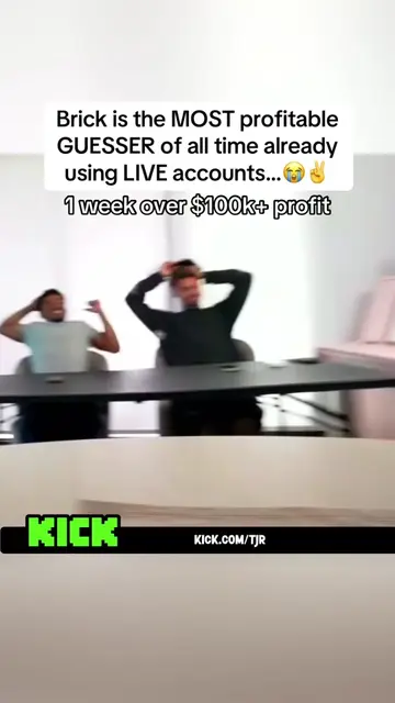 Brick is the MOST profitable GUESSER of all time already using LIVE accounts…😭✌