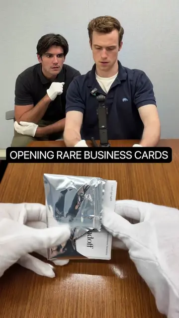 pulling a CRAZY RARE business card @jackstebb.ins #news #finance #rare #card