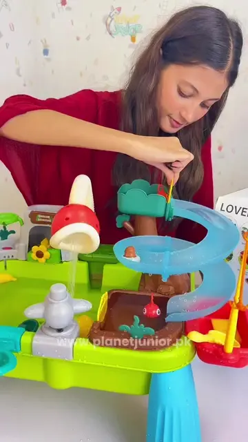 💦 A whole WATER PARK packed into one activity table! 🤯🌊 🎣 Go fishing 🌊 Send