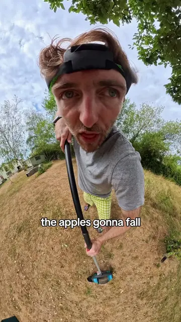 Rolling up the fallen apples is now a daily chore. At least Taylor Swift is tryi