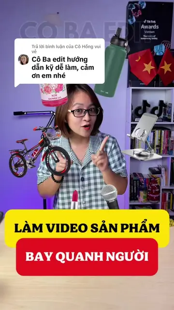 Trả lời @Cô Hồng vui vẻ cách làm video sản phẩm bay lơ lửng trôi xung quanh @Cô 