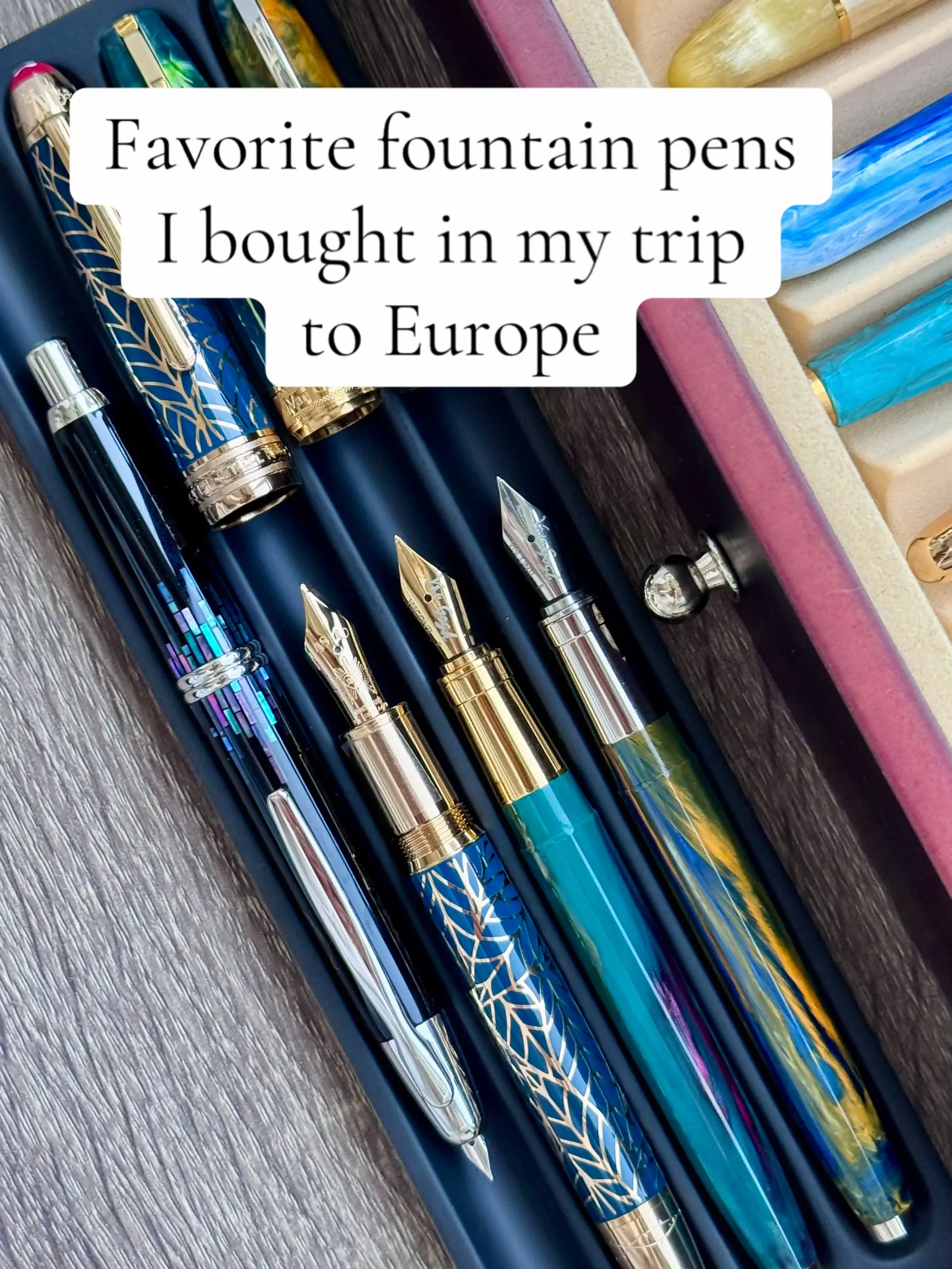In Europe, many of my fountain pen dreams came true when I bought several of the