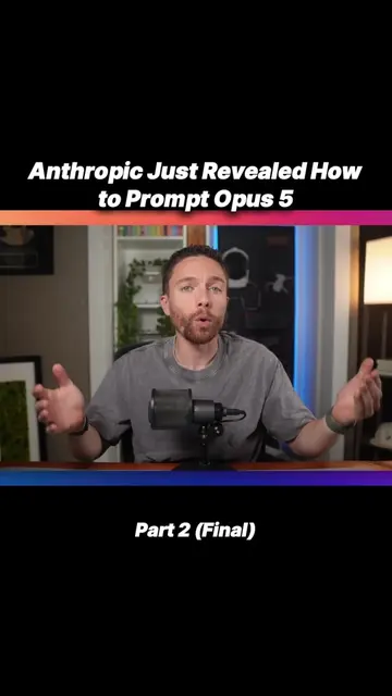 Anthropic Just Revealed How to Prompt Opus 5… Pt 2 (Final) #aiproductivity#workf