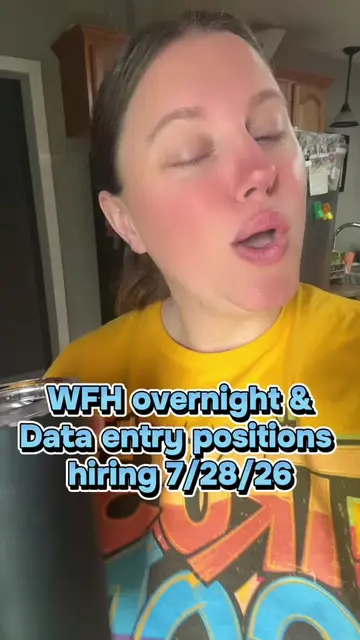Overnight & Dara entry remote jobs hiring! 7/28/26 #remoteworkfromhomejobs #over