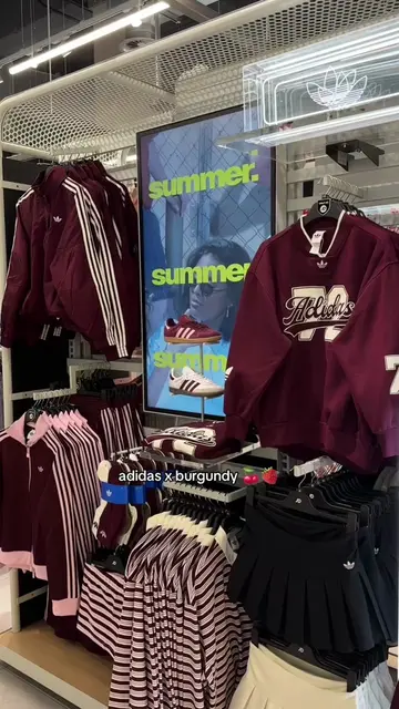 love this colour scheme rn #jdsports #adidas #Summer #burgundy 