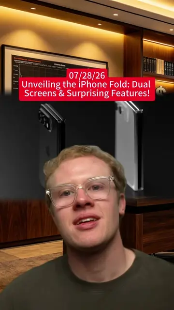 🚀 Unveiling the iPhone Fold: Dual Screens & Surprising Features! 📱 #iPhoneFold
