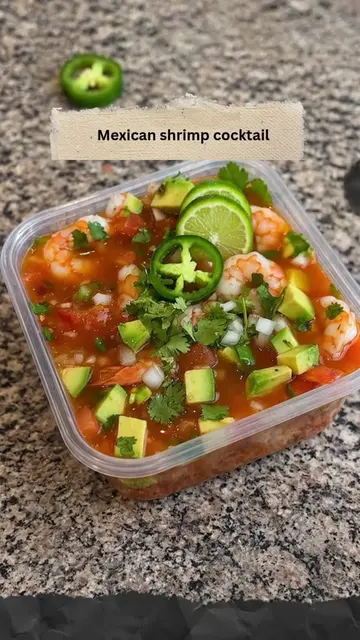 Mexican Shrimp Cocktail Bright, refreshing, and packed with bold citrus flavor, 