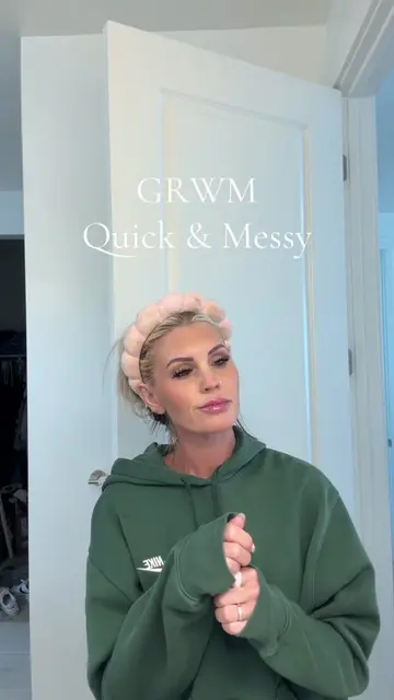 Quick little messy GRWM #foryoupage #fyp #hair #grwm #reallife @Harmonize Beauty