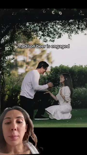 The pics are so cute #madisonbeer #madisonbeerengaged #justinherbert 