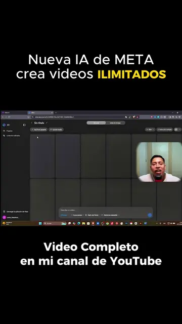 Nueva IA de Meta crea videos ILIMITADOS 😱 #carloshinostroza23 #youtube #creator