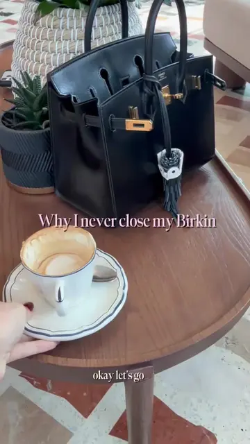 The real reason my Birkin stays open… because closing it is a full-time job 🙈😂