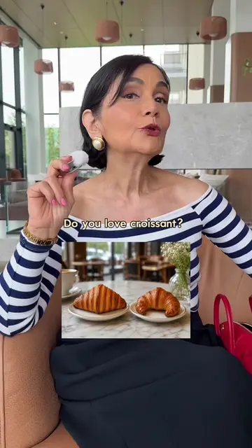 You asked, so here it is: how to choose a good croissant. 🥐 Look for a straight