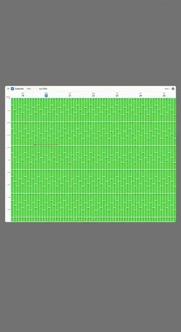 When your Google Calendar becomes the canvas. Jordan Gladman turned a week of co