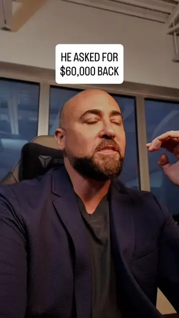 He asked for $60,000 back. His team called 31 out of 412 leads. #fyp #sales #sal